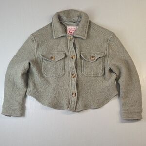 Levi's Cropped Wool Blend Shirt Jacket